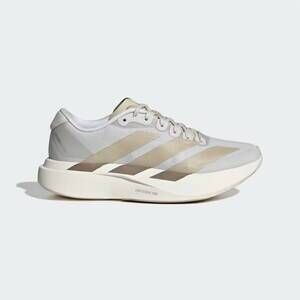 NEW ADIDAS women's adizero evo sl woven running shoes in greyone/greyone/khakith